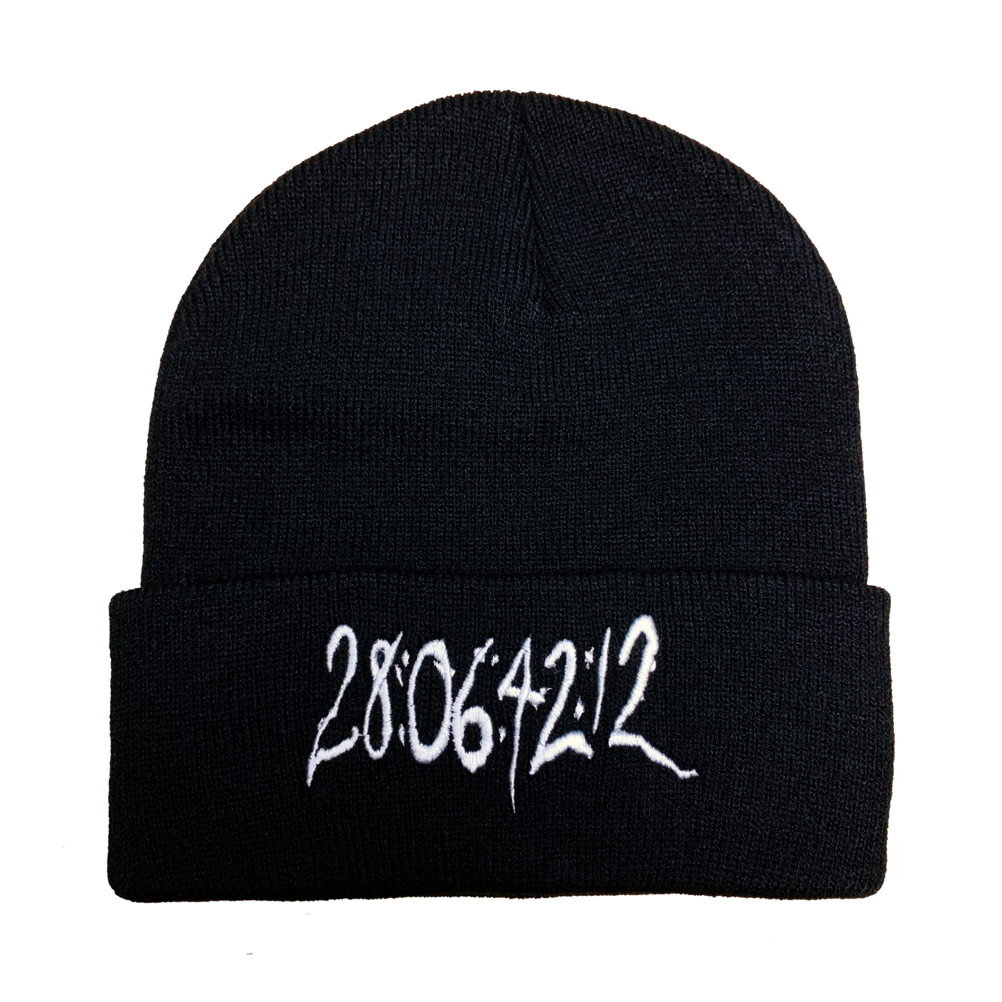 28064212 Donnie Darko Embroidered Beanie - UNMASKED Horror & Punk Patches and Decor