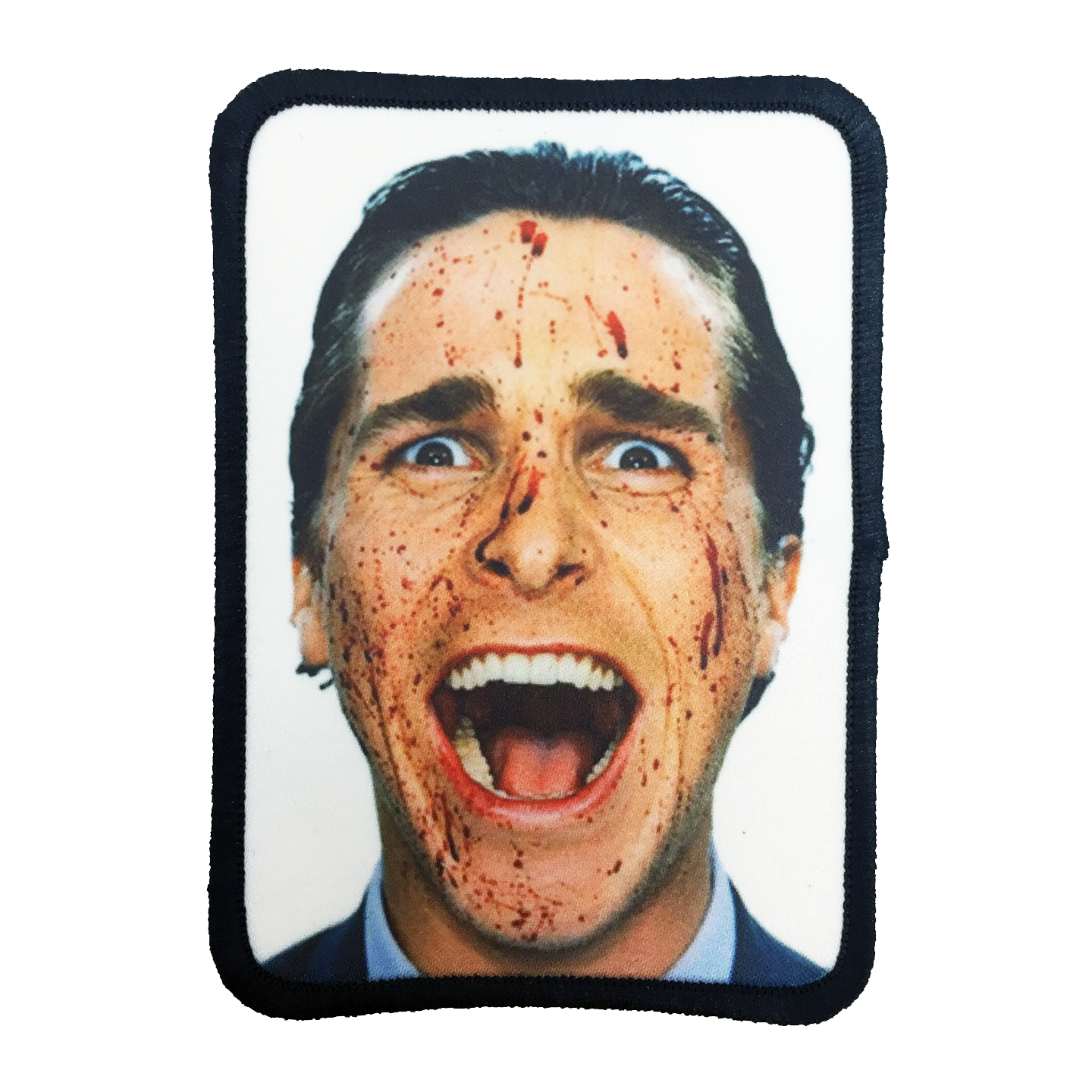 American Psycho Iron-On Patch - UNMASKED Horror & Punk Patches and Decor