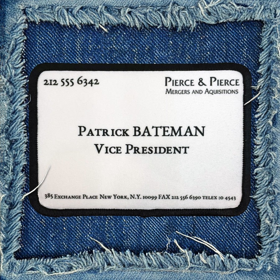 American Psycho Business Card Iron-On Patch