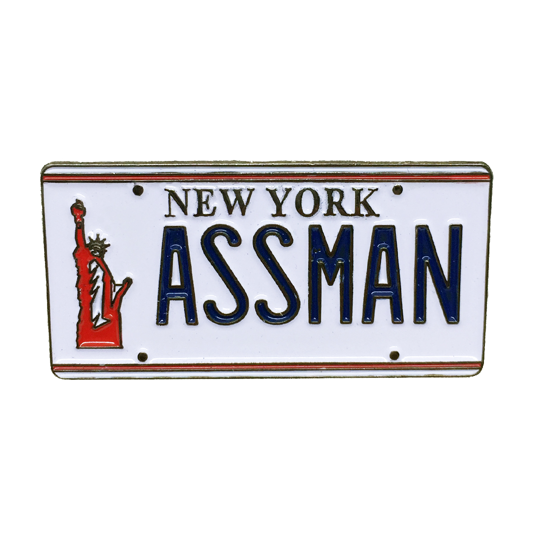 Assman Enamel Pin - UNMASKED Horror & Punk Patches and Decor