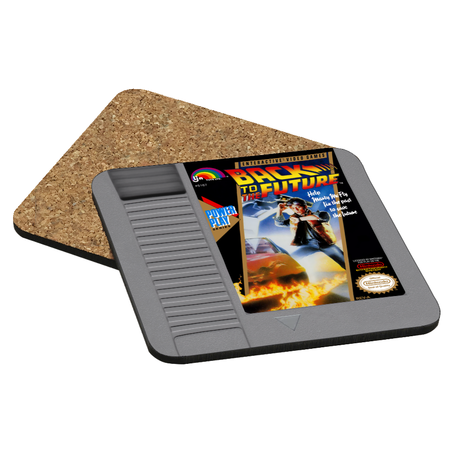 Back to the Future NES Drink Coaster