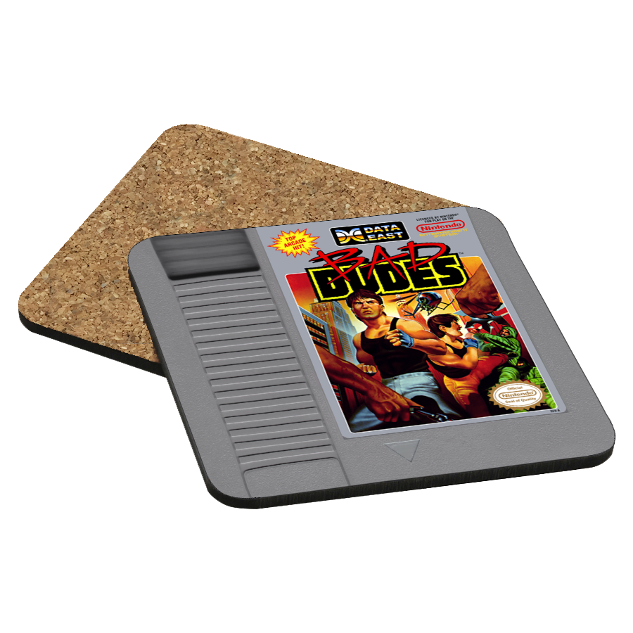 Bad Dudes NES Drink Coaster