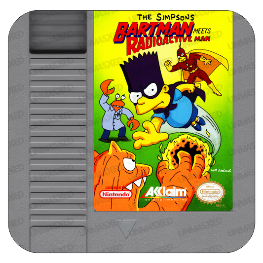 Bartman Meets Radioactive Man NES Drink Coaster