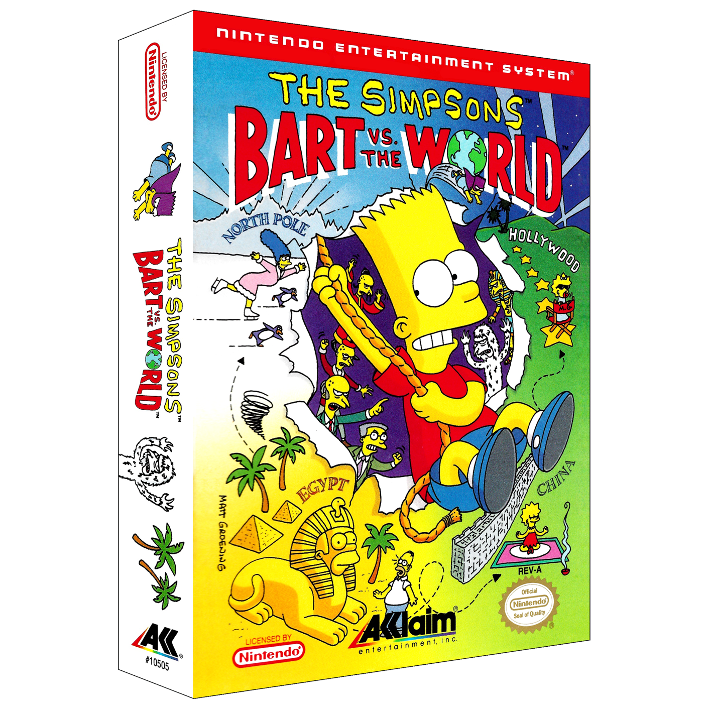 Bart vs the World Supersized NES Wall Art