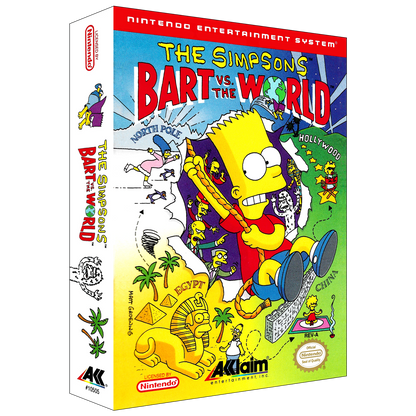 Bart vs the World Supersized NES Wall Art