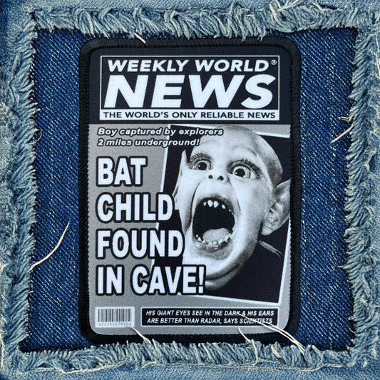 Weekly World News Bat Boy Iron-On Patch