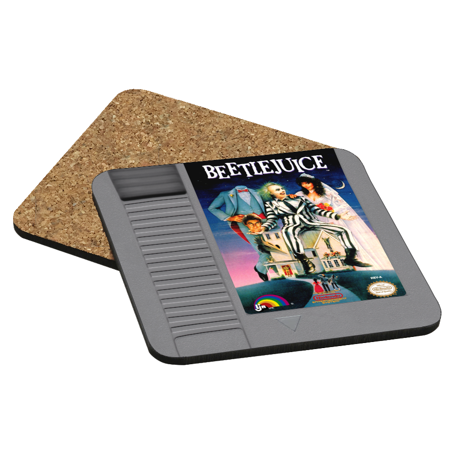 Beetlejuice NES Drink Coaster