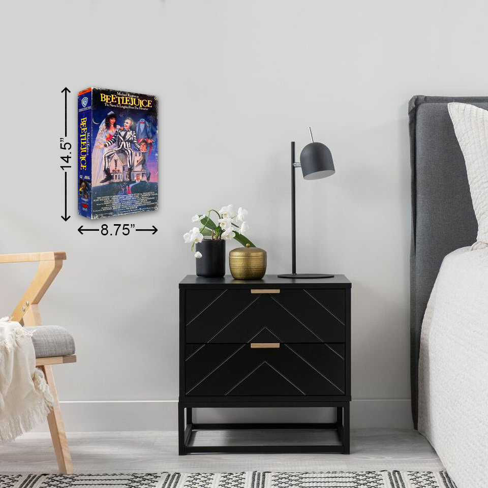 Beetlejuice Supersized VHS Wall Art