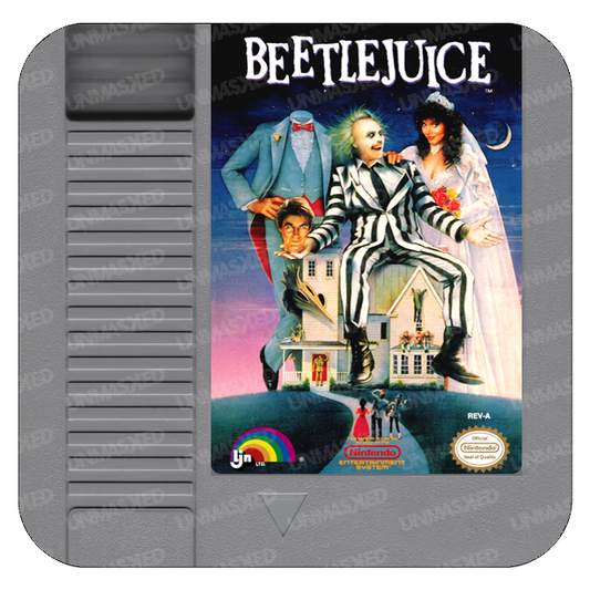 Beetlejuice NES Drink Coaster