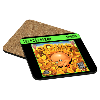 Bonk's Adventure TurboGrafx-16 Drink Coaster