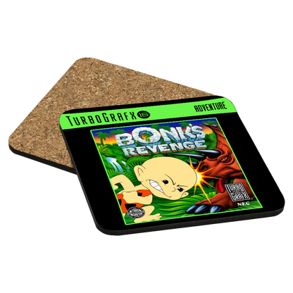 Bonk's Revenge TurboGrafx-16 Drink Coaster