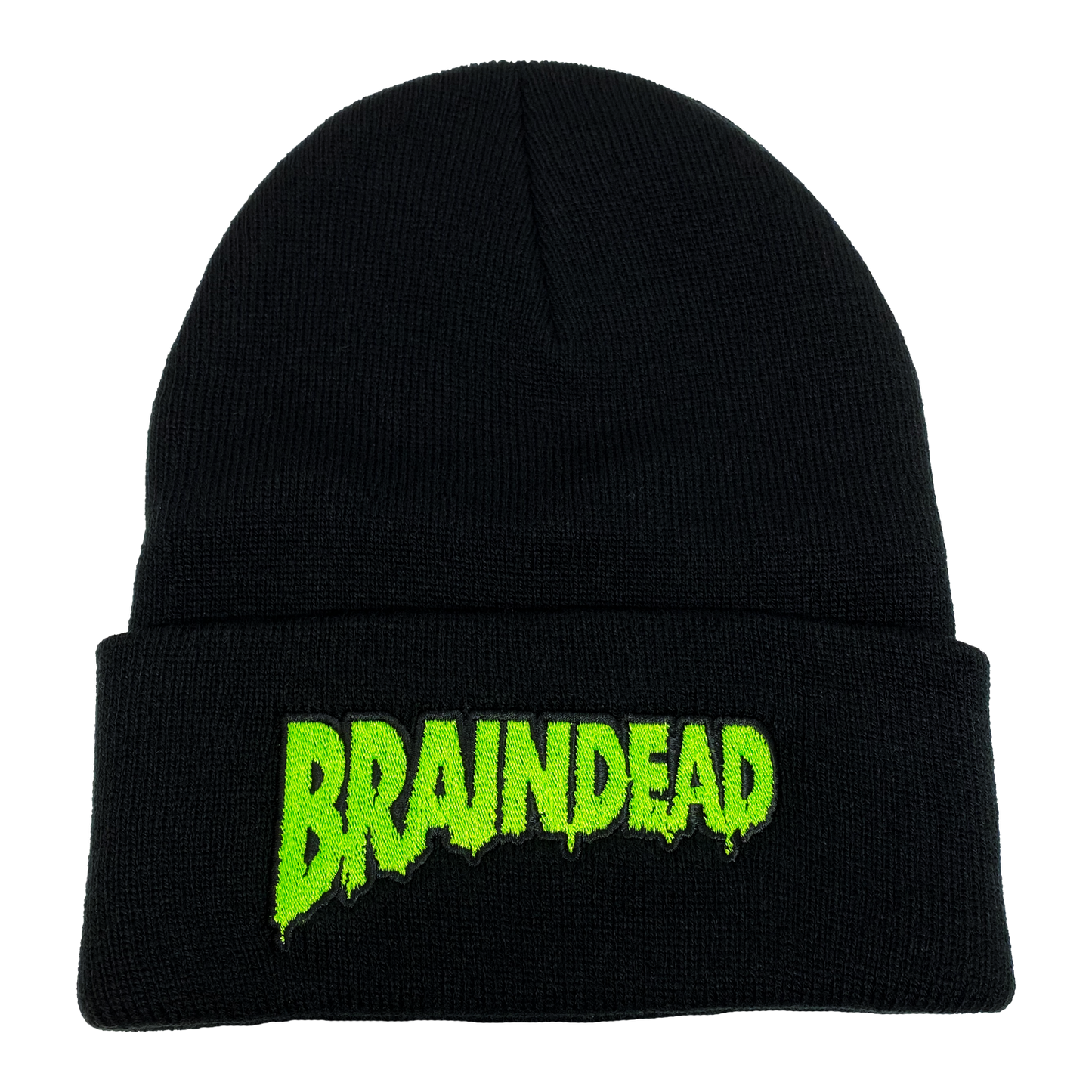 Braindead Embroidered Beanie - UNMASKED Horror & Punk Patches and Decor