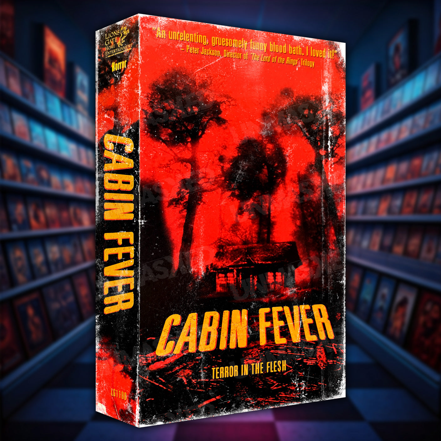 Cabin Fever Supersized VHS Wall Art