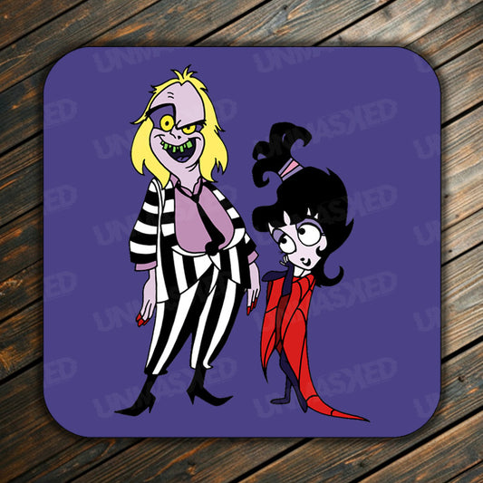 Beetlejuice Cartoon Drink Coaster