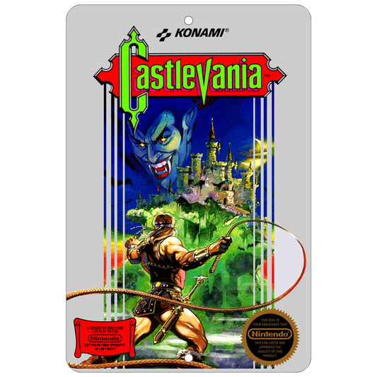 Castlevania NES Aluminum Sign