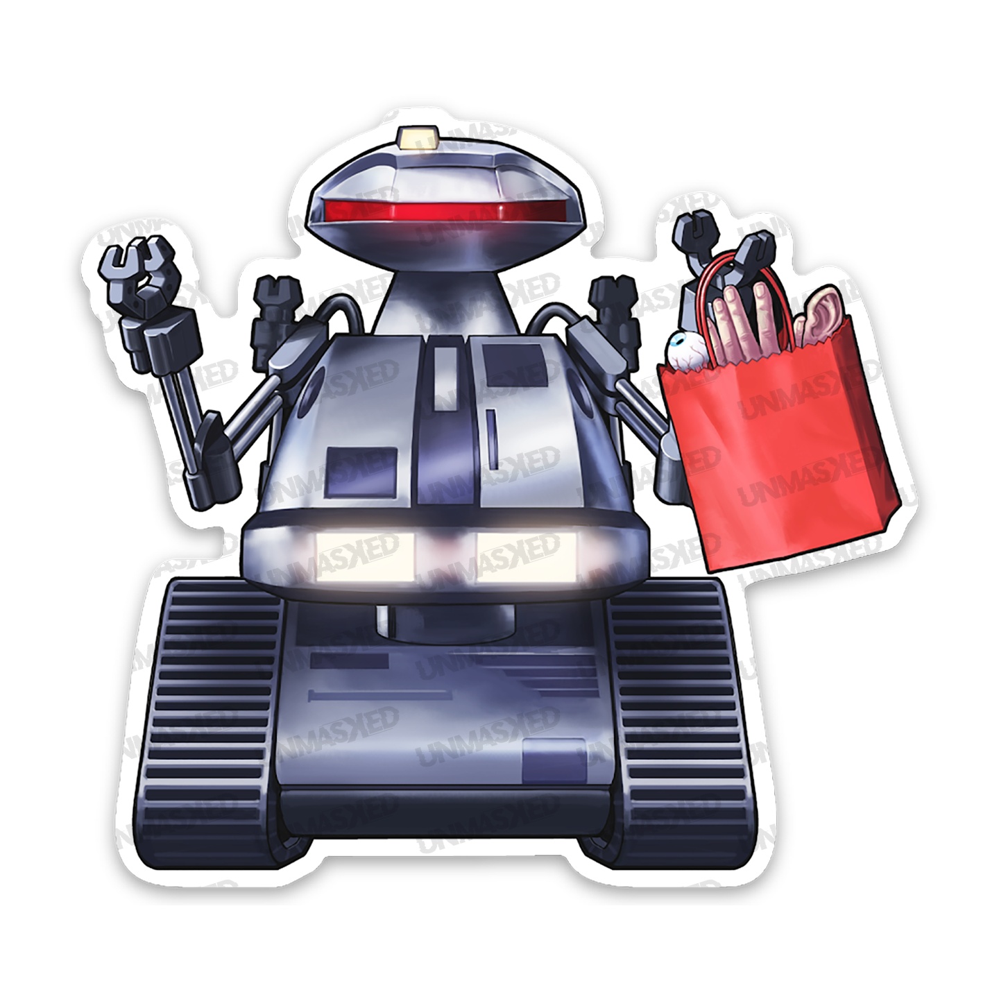 Chopping Mall Killbot Sticker