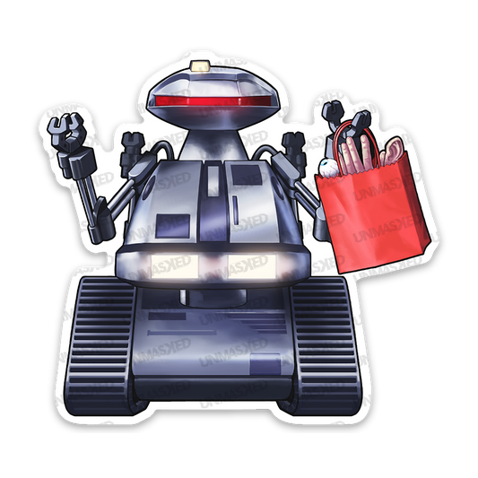 Chopping Mall Killbot Sticker