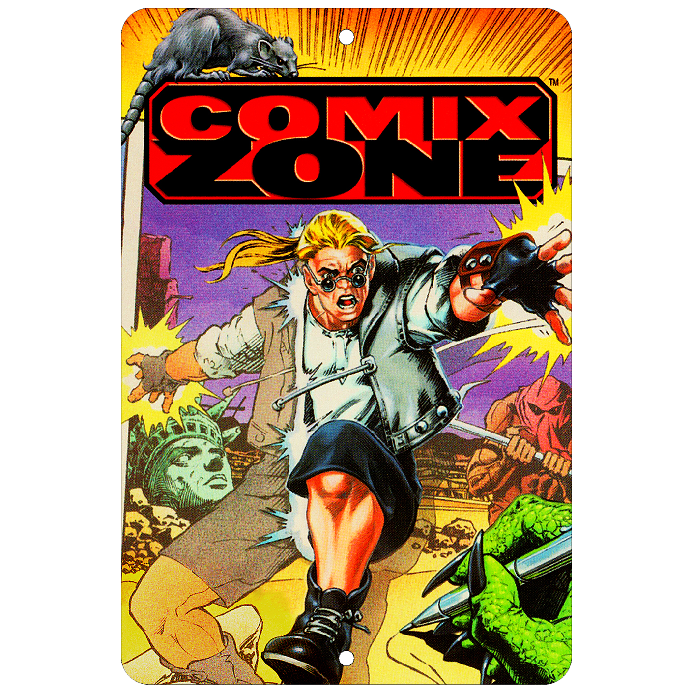 Comix Zone Genesis Aluminum Sign