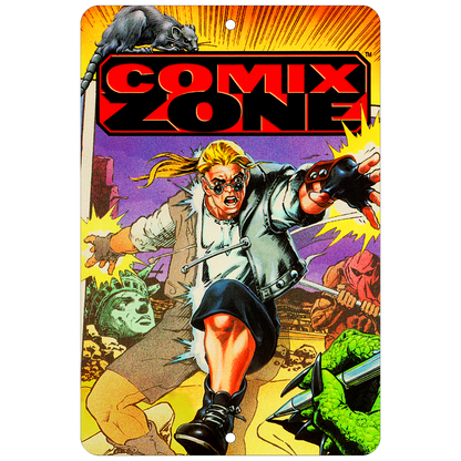 Comix Zone Genesis Aluminum Sign