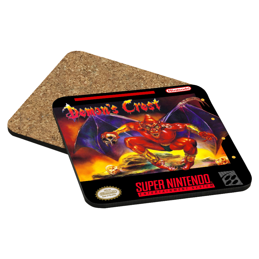 Demon's Crest SNES Drink Coaster