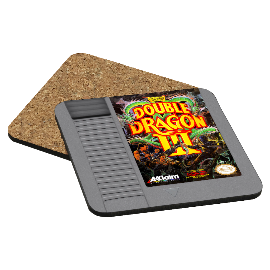 Double Dragon III: The Sacred Stones NES Drink Coaster