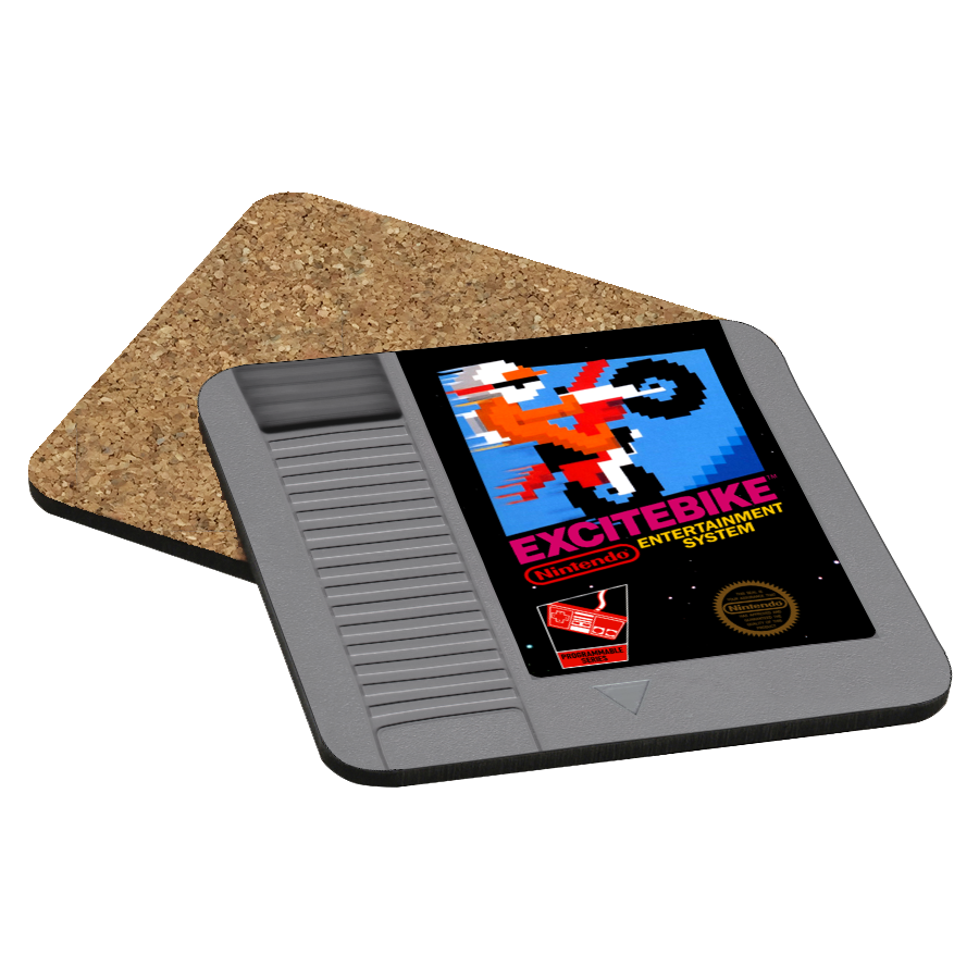 Excitebike NES Drink Coaster