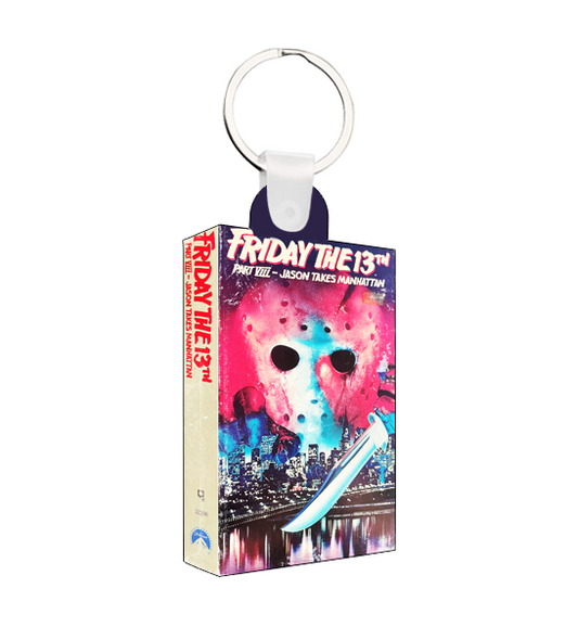 Jason Takes Manhattan Mini VHS Keychain