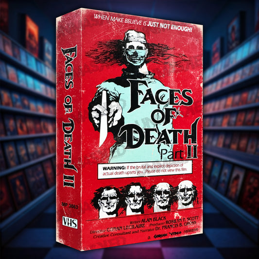 Faces of Death Part II Supersized VHS Wall Art