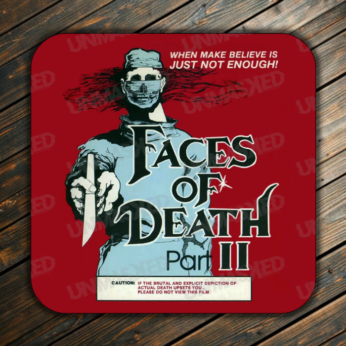 Faces of Death Part II Drink Coaster