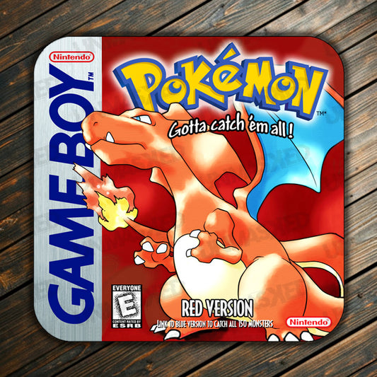 Pokemon Red Game Boy Drink Coaster