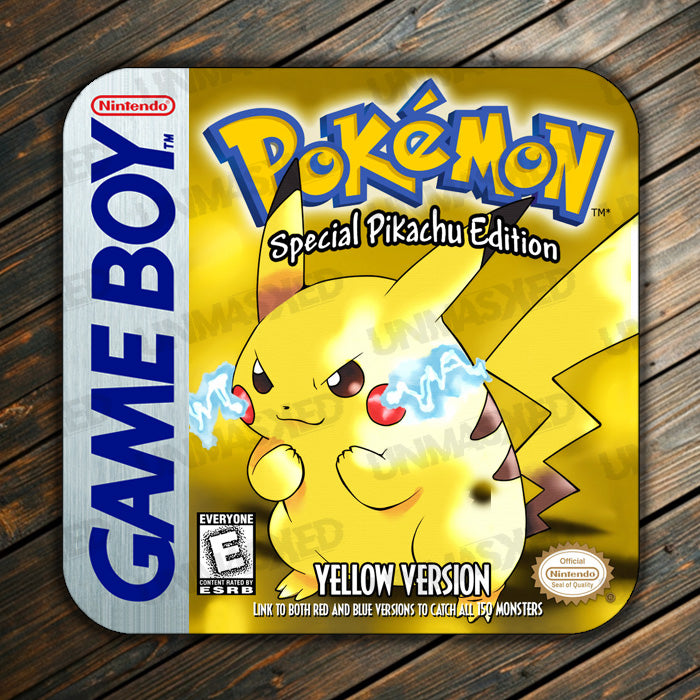 Pokemon Yellow Game Boy Drink Coaster