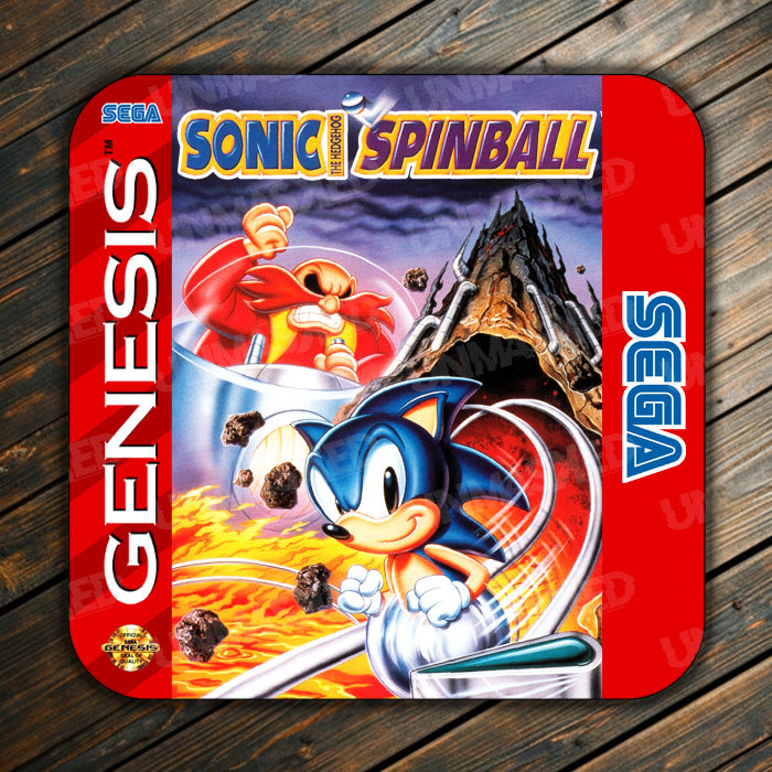 Sonic Spinball Genesis Drink Coaster