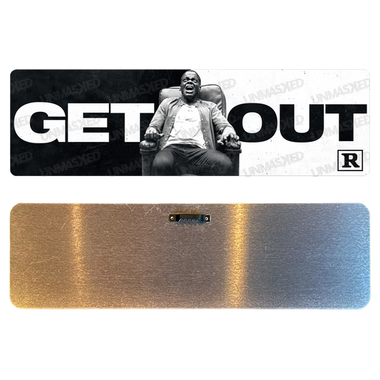 Get Out Aluminum Street Sign