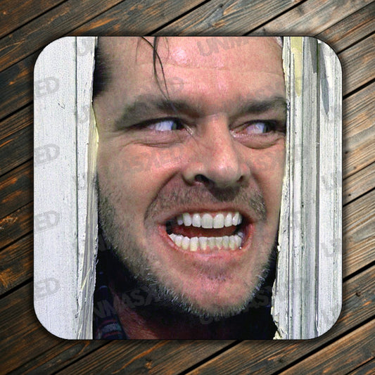 The Shining Here's Johnny Drink Coaster