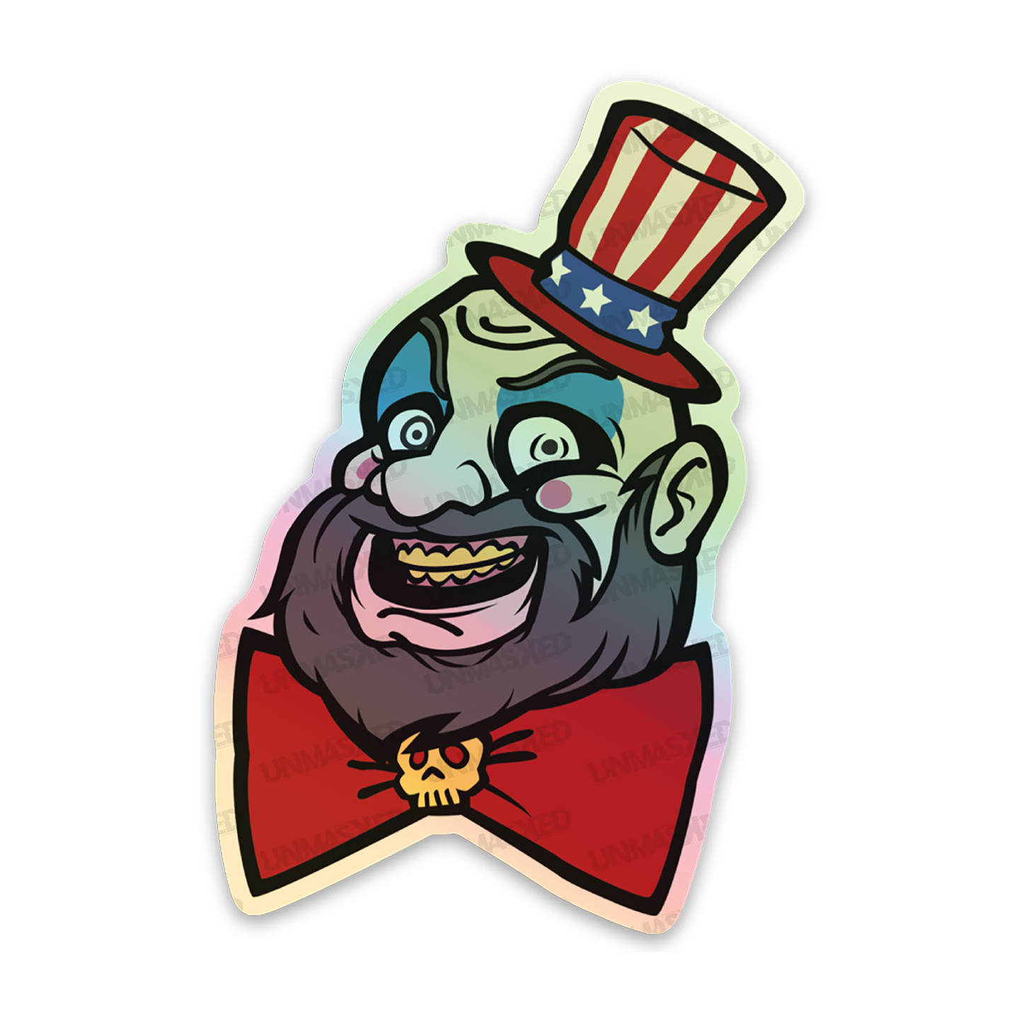 Holographic Captain Spaulding Sticker