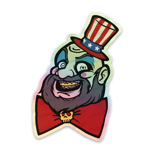 Holographic Captain Spaulding Sticker