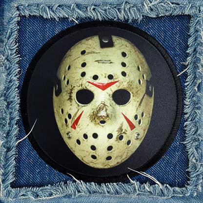 Friday the 13th Part 3 Jason Hockey Mask Iron-On Patch