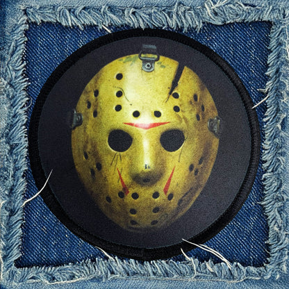 Friday the 13th Part 8 Jason Hockey Mask Iron-On Patch