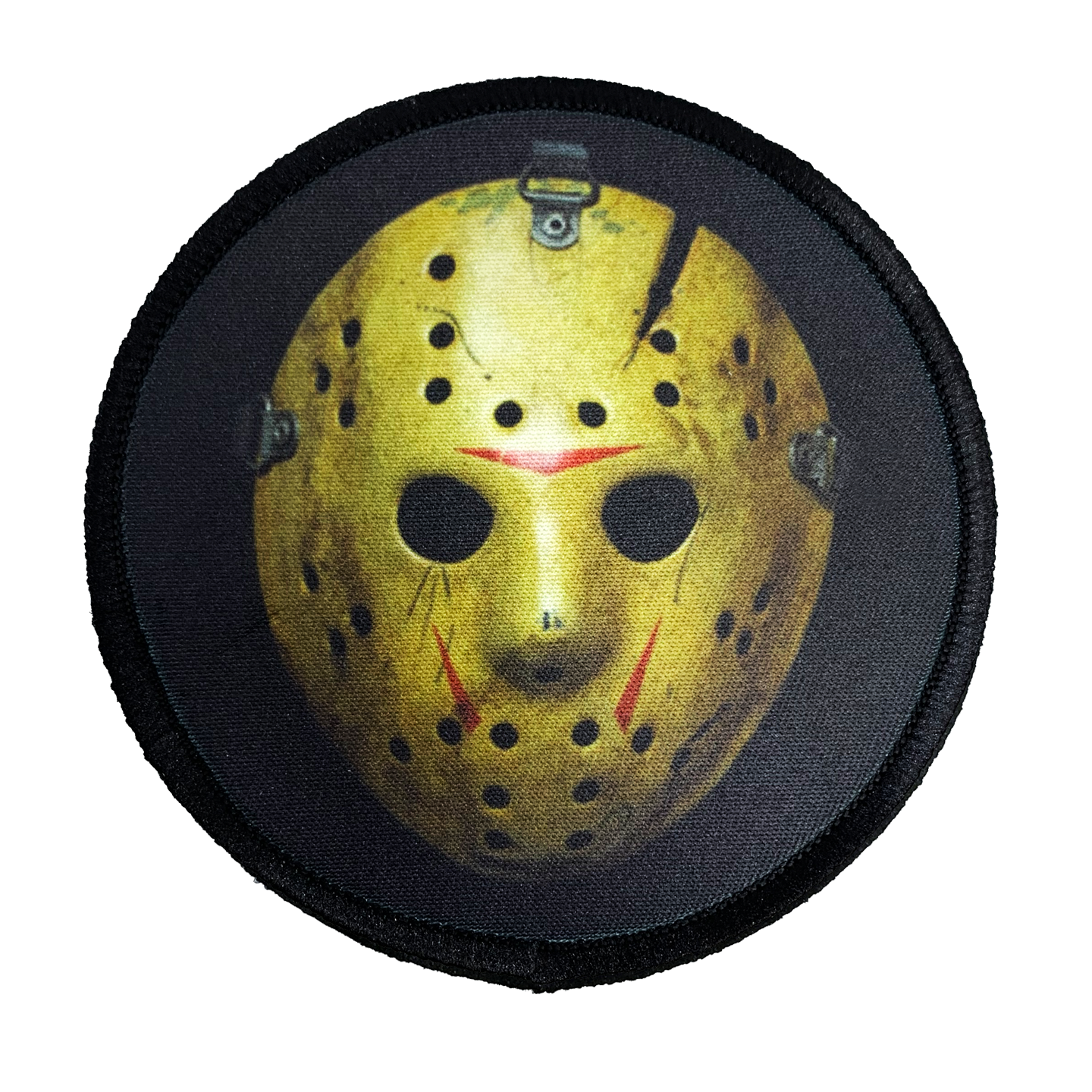 Friday the 13th Part 8 Jason Hockey Mask Iron-On Patch - UNMASKED Horror & Punk Patches and Decor