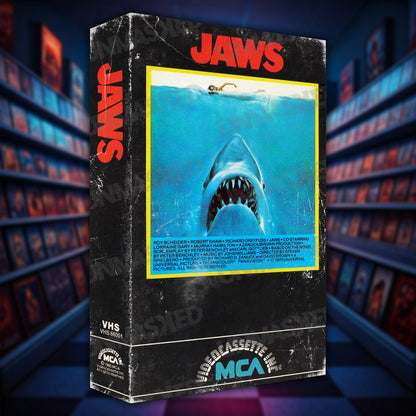 Jaws Supersized VHS Wall Art