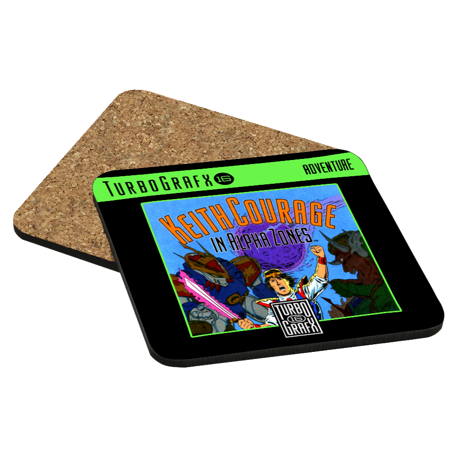 Keith Courage TurboGrafx-16 Drink Coaster