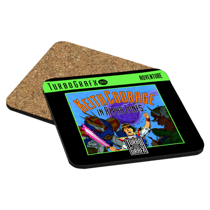 Keith Courage TurboGrafx-16 Drink Coaster