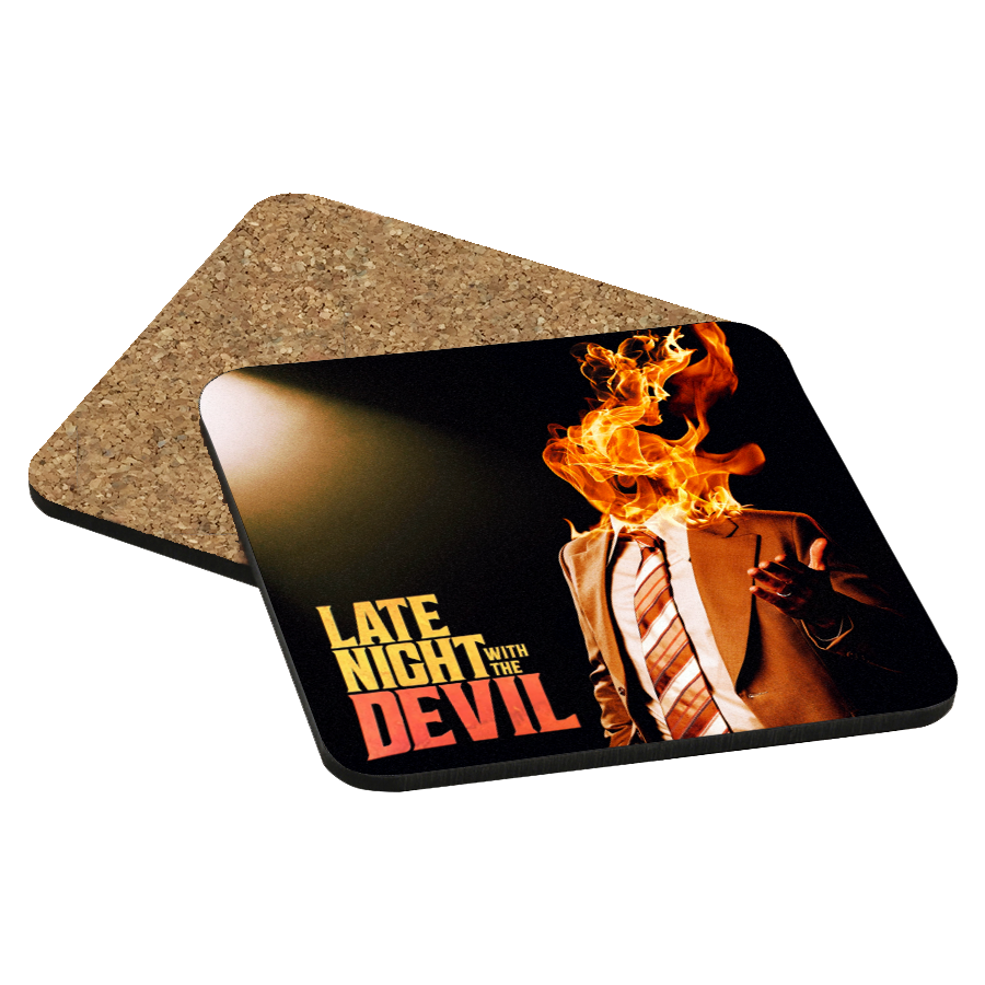 Late Night with the Devil Drink Coaster