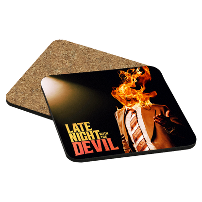 Late Night with the Devil Drink Coaster