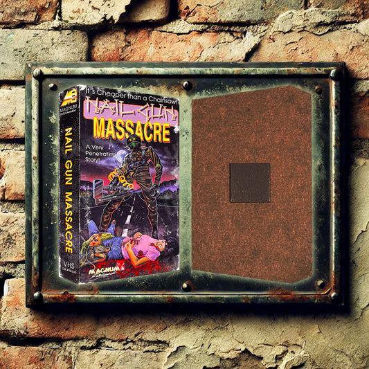 Nail Gun Massacre Mini VHS Magnet