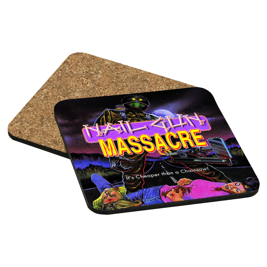 Nail Gun Massacre Drink Coaster