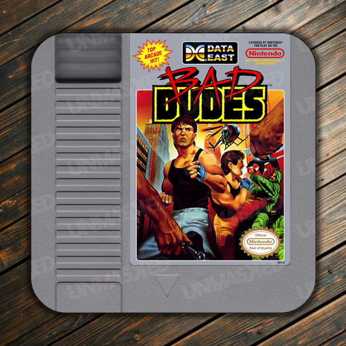 Bad Dudes NES Drink Coaster