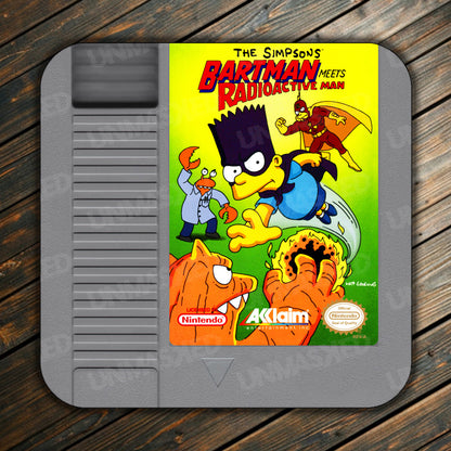 Bartman Meets Radioactive Man NES Drink Coaster