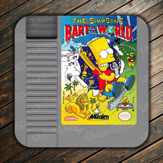 The Simpsons: Bart vs. the World NES Drink Coaster