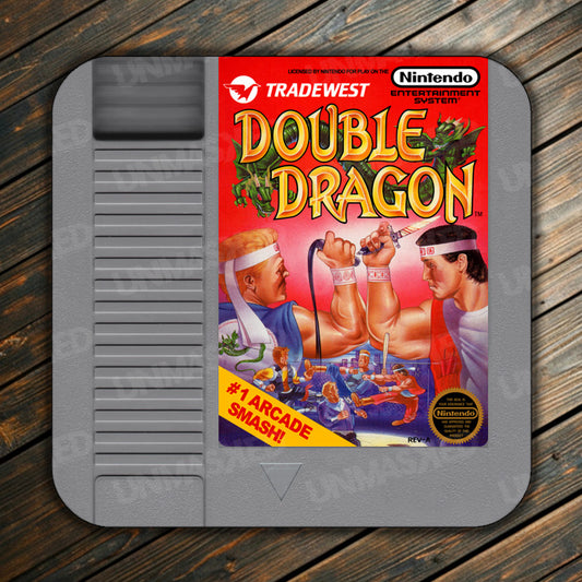 Double Dragon NES Drink Coaster